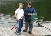 Boys Catching Fish