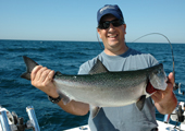 Fisherman with King Salmon